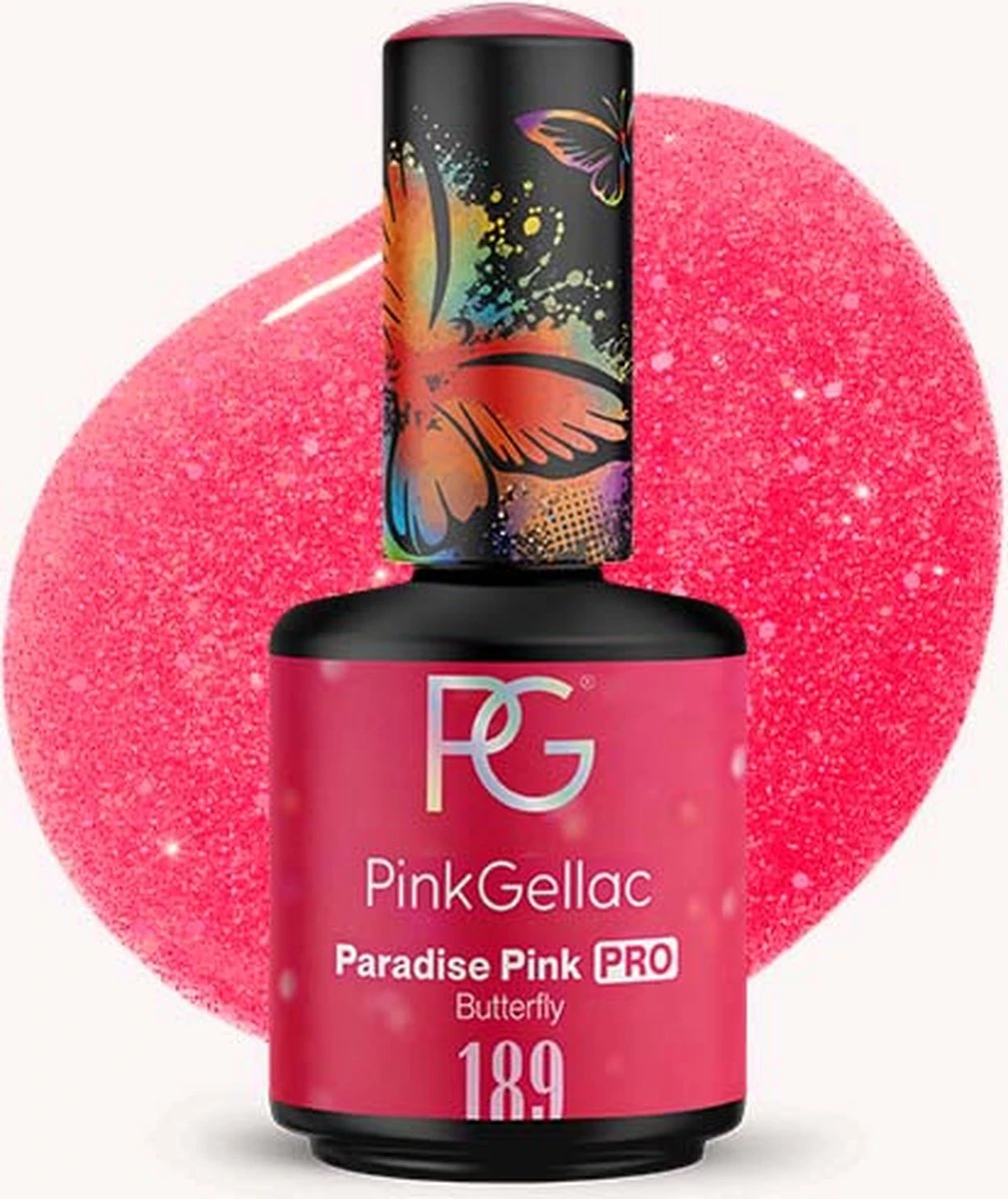 Pink Gellac - Paradise Pink - Gellak - Vegan - Roze - Glanzend - 15ml - Image 10