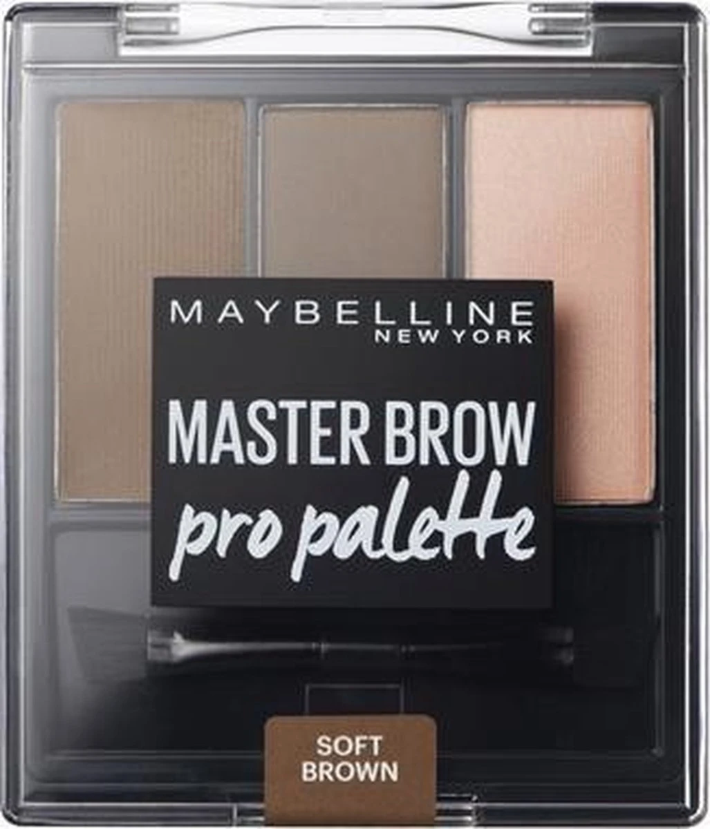 Maybelline Master Brow Design Kit - 3 Soft Brown - Bruin - Wenkbrauw Set - Image 4