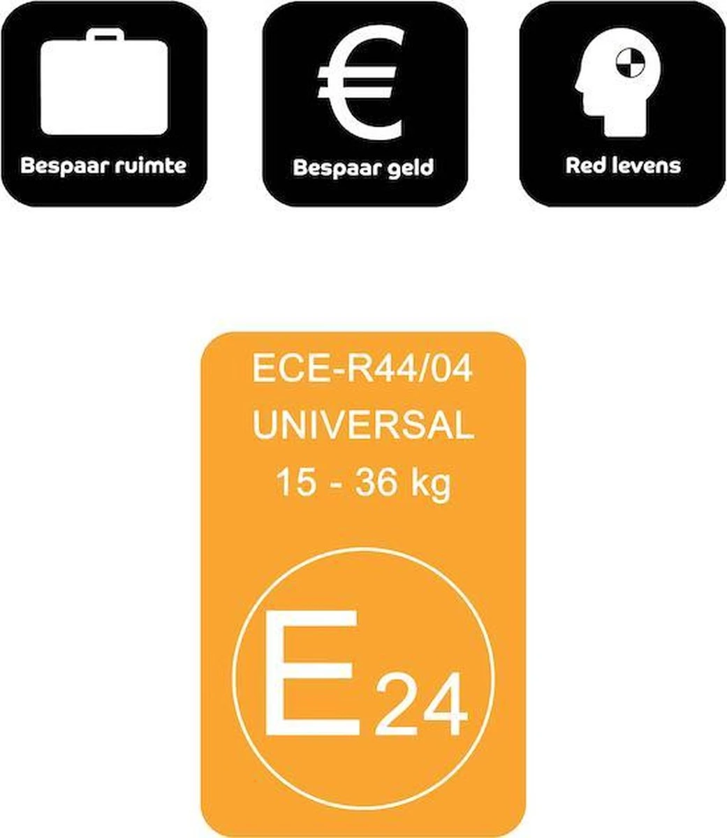 Bubblebum Zitverhoger Autozitje Opblaasbaar Autostoeltje - Zwart - Image 4