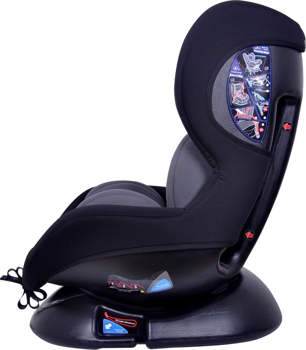 Ding Dano Autostoel - 0 Tot 18 Kg - Zwart/Grijs - Autostoel Groep 0/1 - Image 4