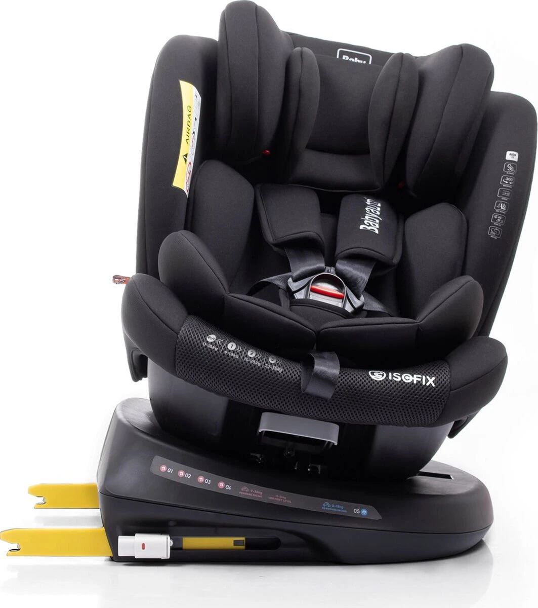 Autostoel Babyauto Rodia 360° Met Isofix - Groep 0+/1/2/3 Zwart (0-36kg) - Image 14