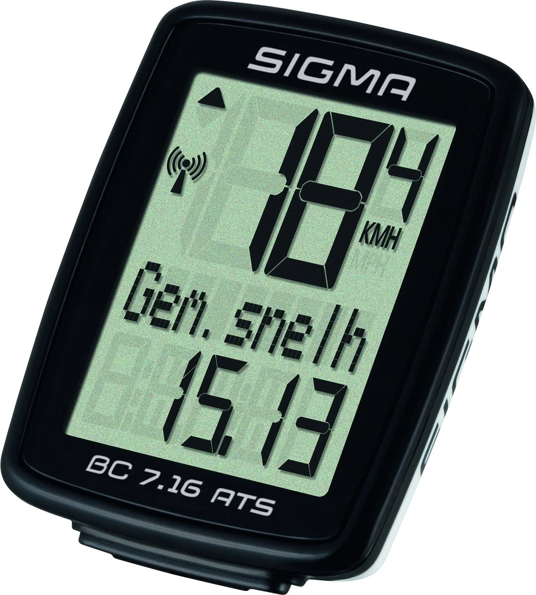 Sigma Fietscomputer BC 7.16 ATS - Draadloos - Zwart - Image 2