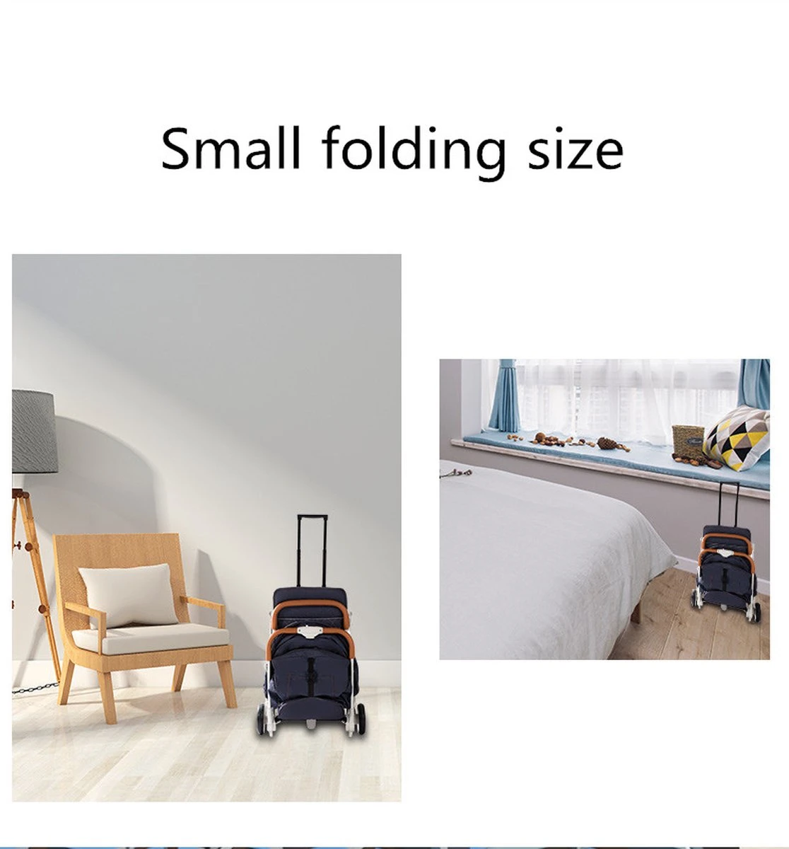 WOOSH New Buggy - Zwart - One Hand Folding - 3 Slaapstanden - Wandelwagen Tot 25 Kg - Regenhoes - Bekerhouder - Muggennet - Image 7