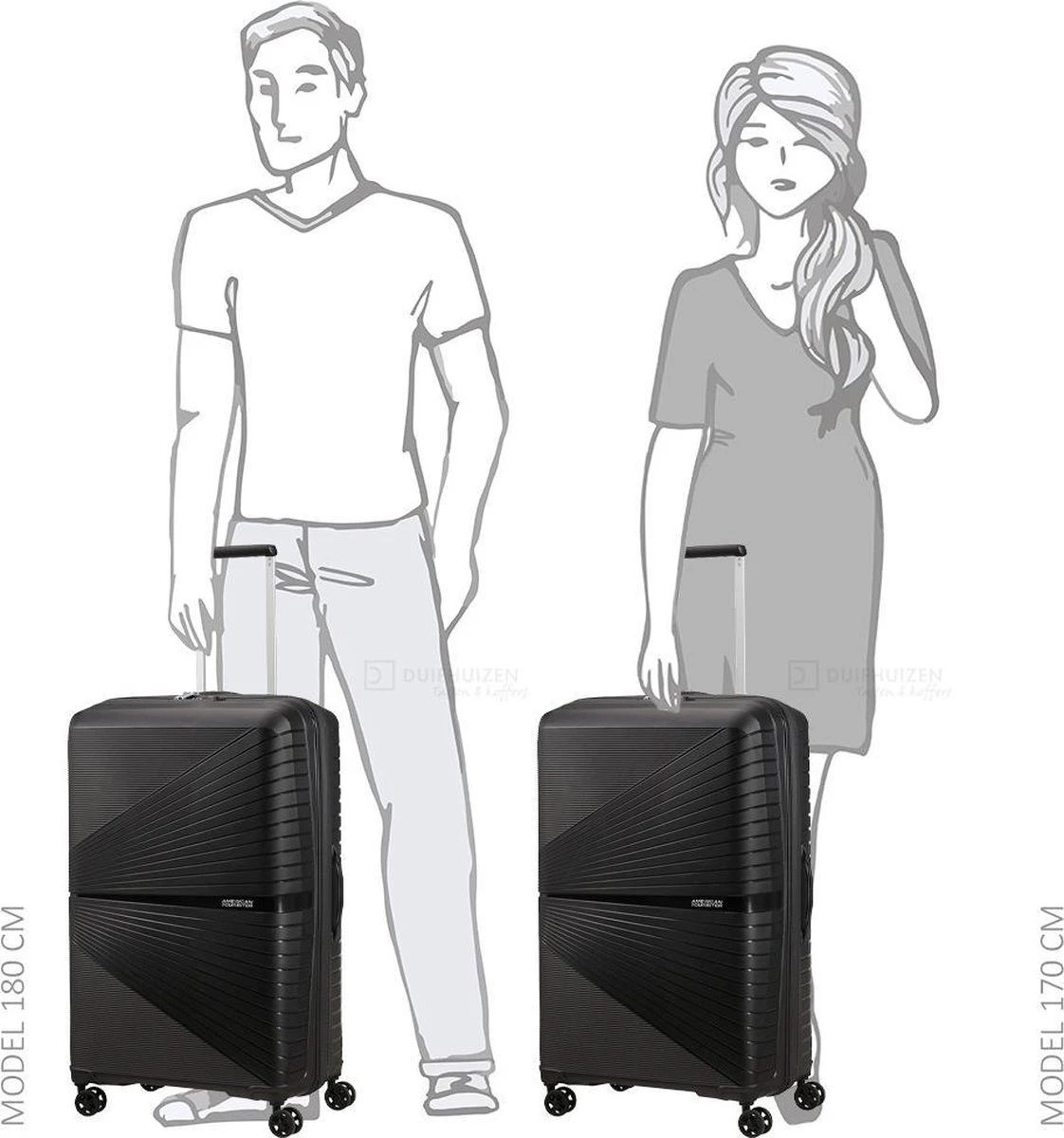 American Tourister Reiskoffer - Airconic Spinner 77/28 Tsa (Medium) Onyx Black - Image 2