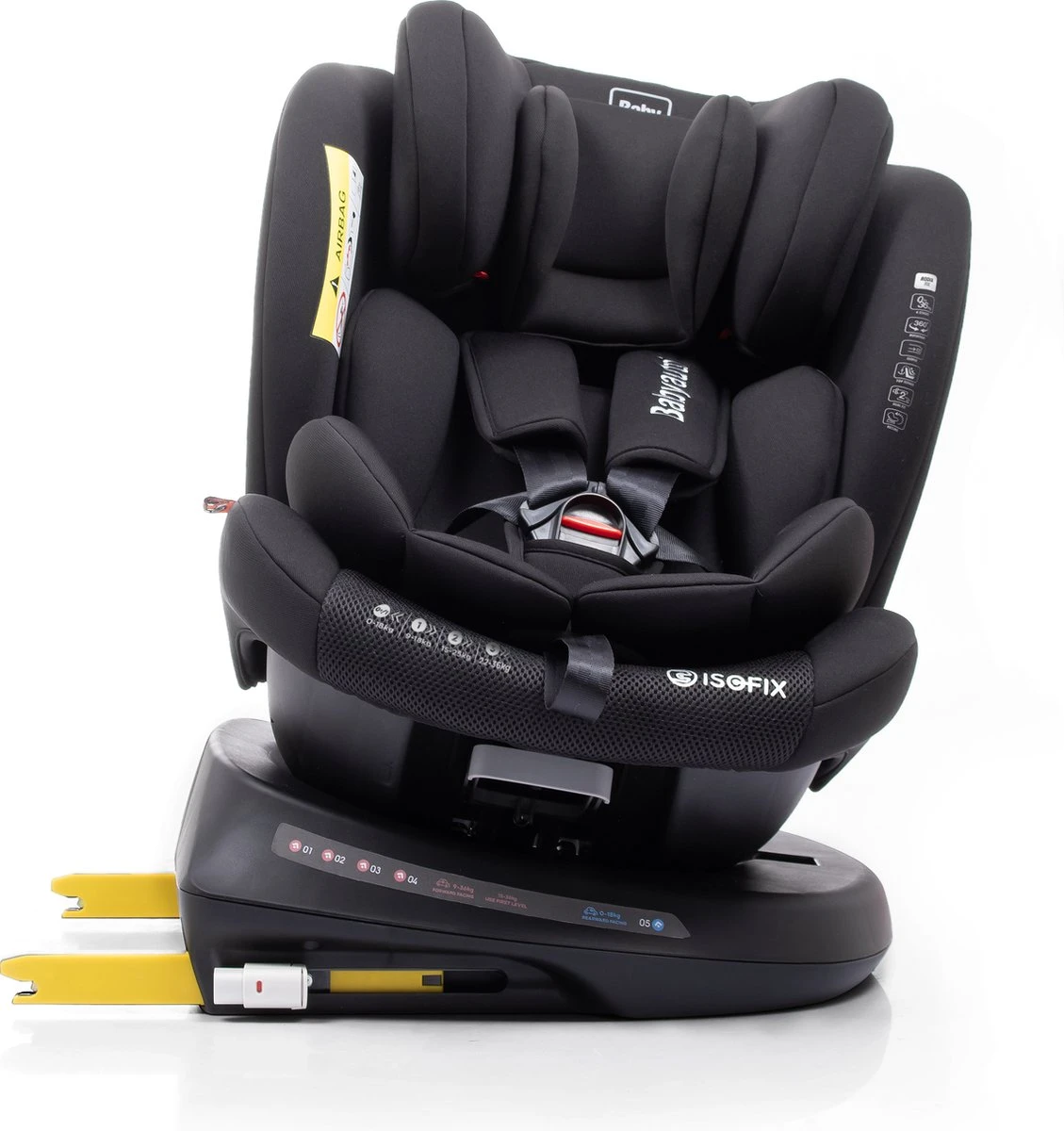 Autostoel Babyauto Rodia 360° Met Isofix - Groep 0+/1/2/3 Zwart (0-36kg) - Image 4