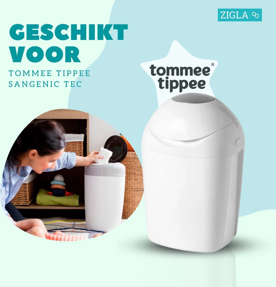 Zigla – 6x Luieremmer Navulling – Navulcassette - Geschikt Voor Tommee Tippee Sangenic Tec - Image 6