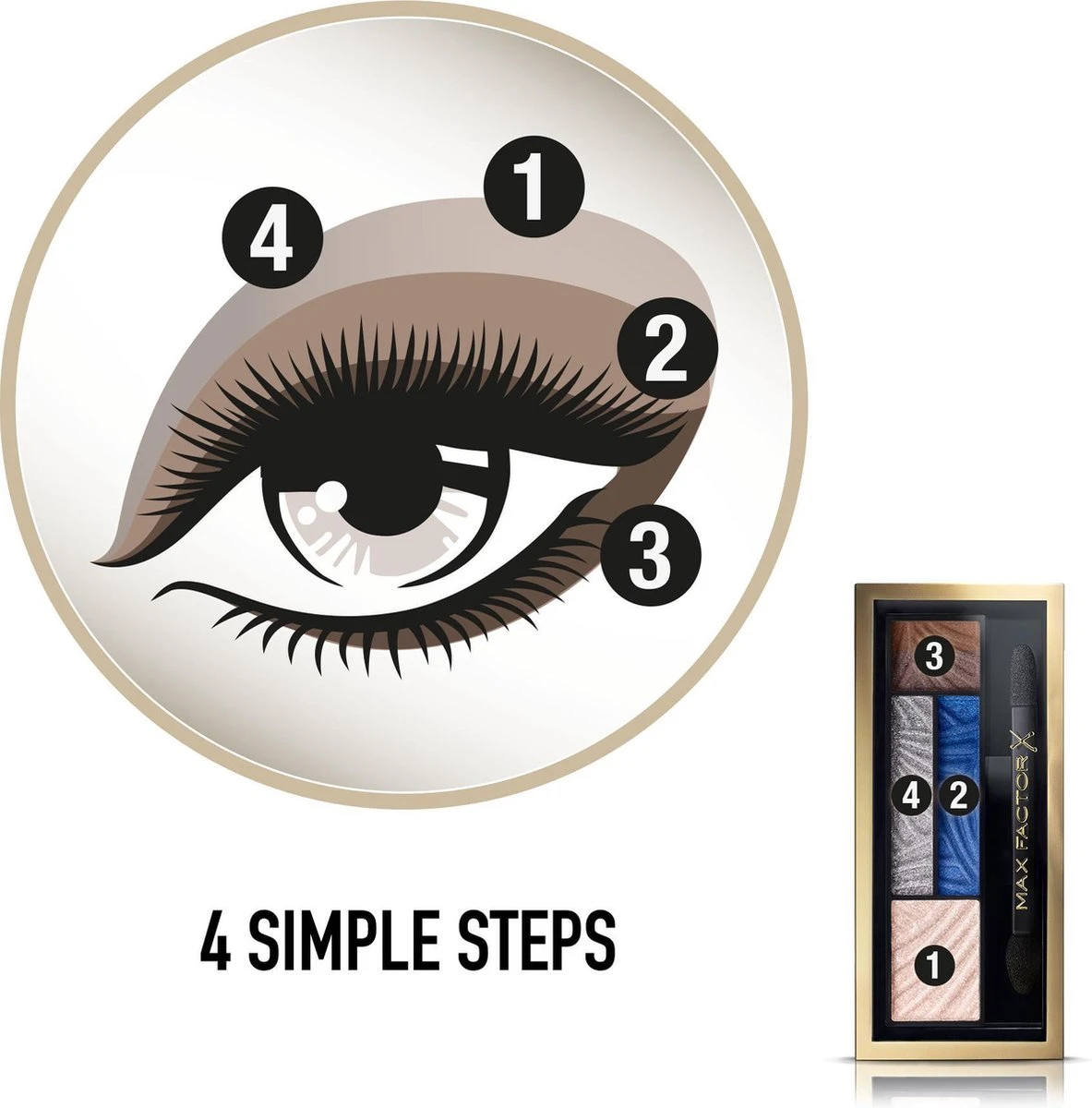 Max Factor Smokey Eye Drama Kit - 06 Azure Allure - Oogschaduw Palette - Image 2