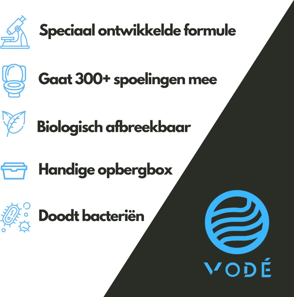 VODÉ Toiletblokjes Inbouwreservoir 28 Stuks - Voordeelverpakking – WC Blokjes – Stortbakblokjes – Geschikt Voor Geberit | Grohe - Lavendel Geur - Image 2