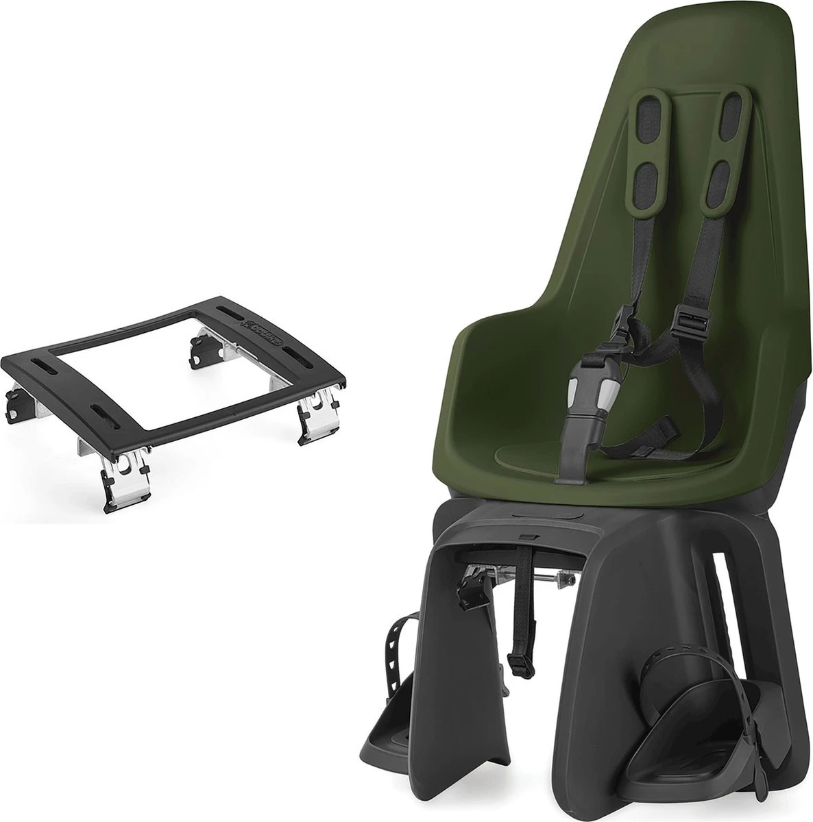 Bobike One Maxi Fietsstoeltje Achter BD - Olive Green - Image 12