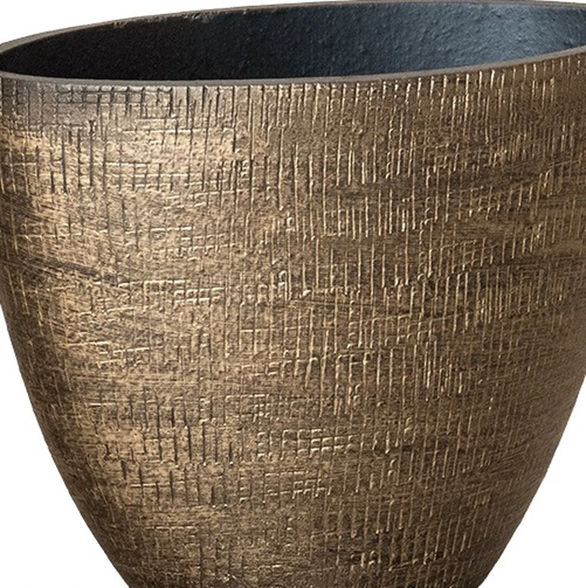 Merkloos Planter Ryan Shiny Gold 33 Cm Ovale Gouden Bloempot Voor Binnen Ovaal - Image 2