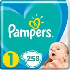 PampersĀ® Pampers Newborn Maat 1 - 258 Luiers Maandbox