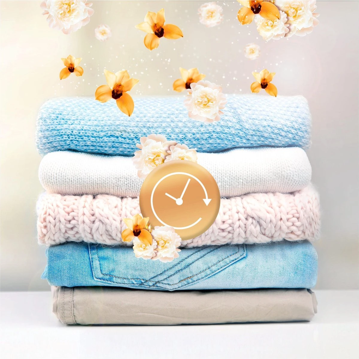 Lenor Geurbooster Gouden Orchidee - Geurparels - 6x11 Wasbeurten - Voordeelverpakking - Image 4