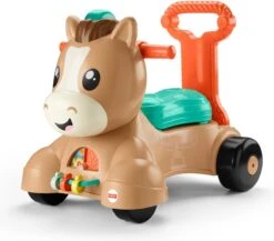 Fisher Price Fisher-Price Pony Loopvriendje - Looptrainer Baby - Bruin - Groen