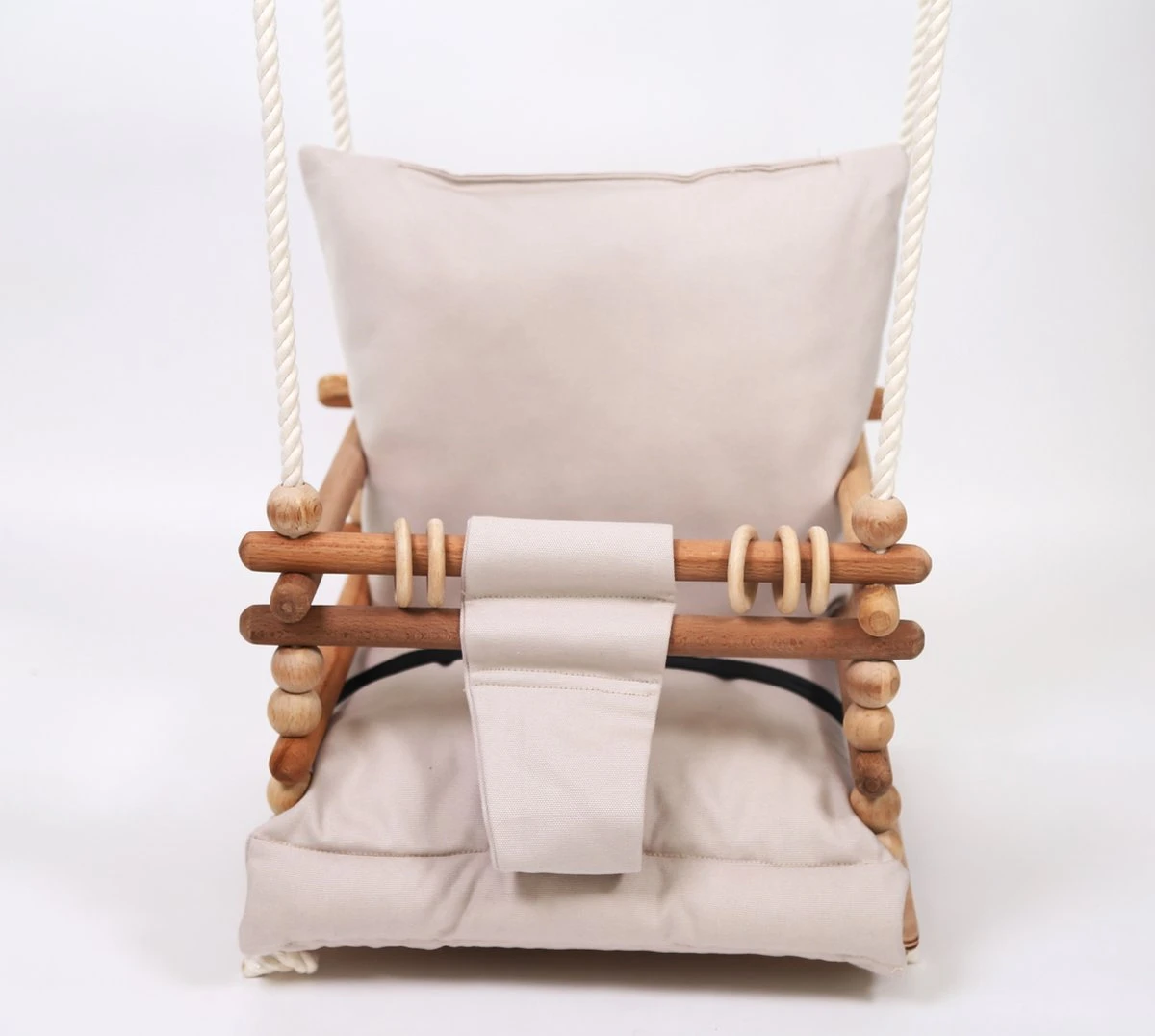 Babyschommel Met Berkenhout - Schommel Baby - Baby Swing Tot 60 Kg - Verstelbaar Schommel Kind - Babyswing - Image 6