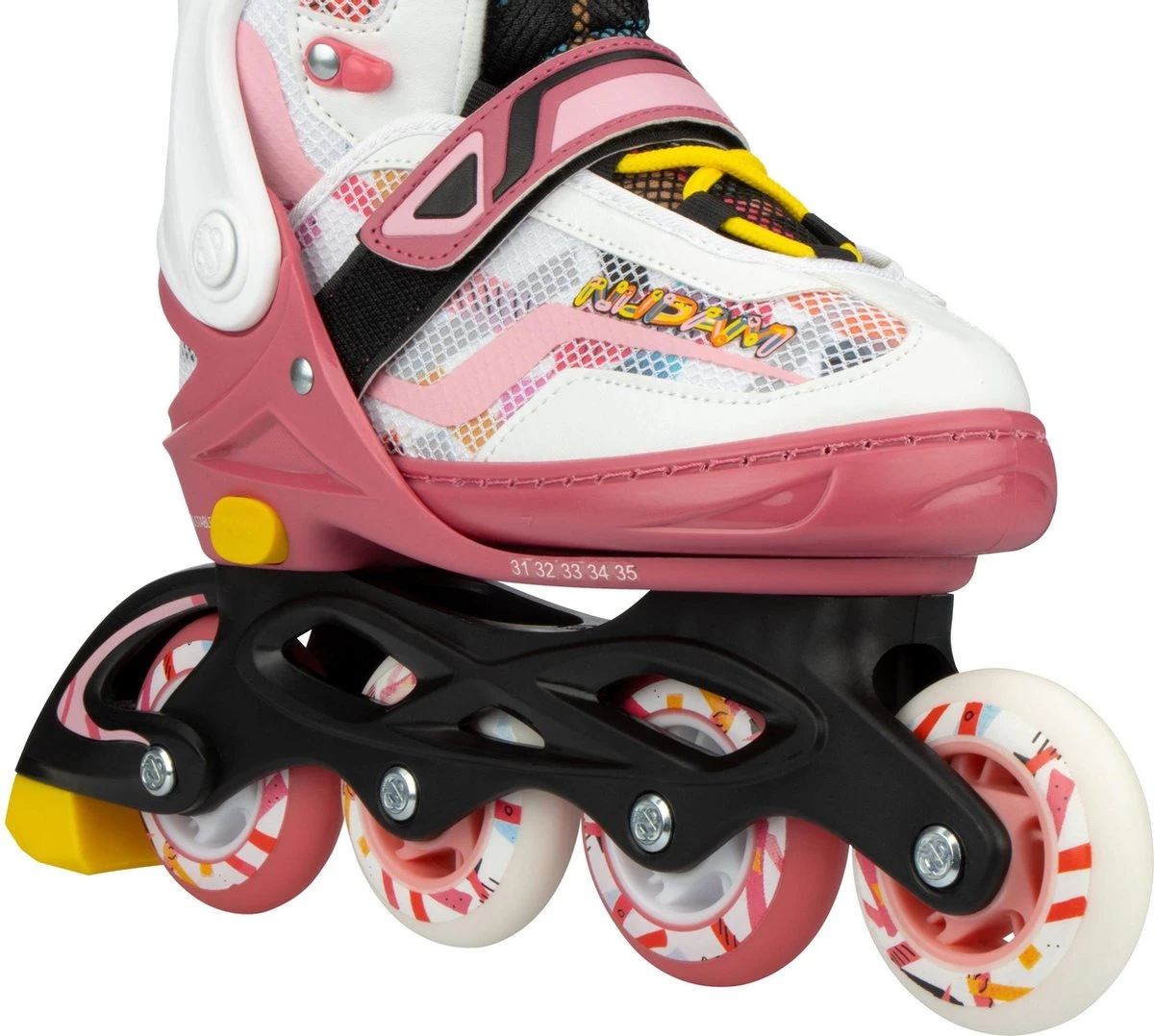 Nijdam Inline Skates Verstelbaar - 38-42 - Fruity Fro-yo - Roze/Wit - Image 2