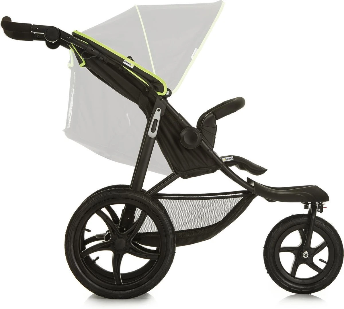 Hauck Runner Kinderwagen - Zwart/Neon Geel - Image 2