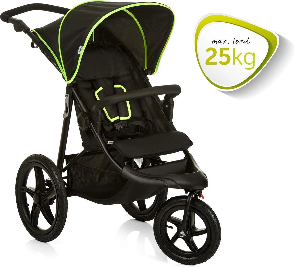 Hauck Runner Kinderwagen - Zwart/Neon Geel - Image 11