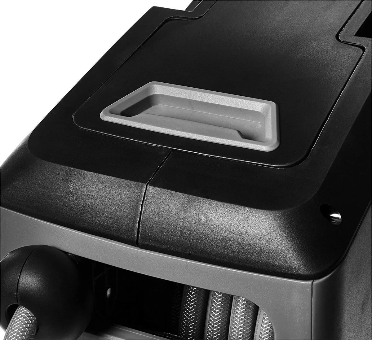 CoolHome Wandslangenbox 15 Meter + 1,5 Meter - Tuinslang Met Haspel- Slangenhouder 180° Draaibaar - Tuinslanghaspel Zwart - Grijs - Image 3