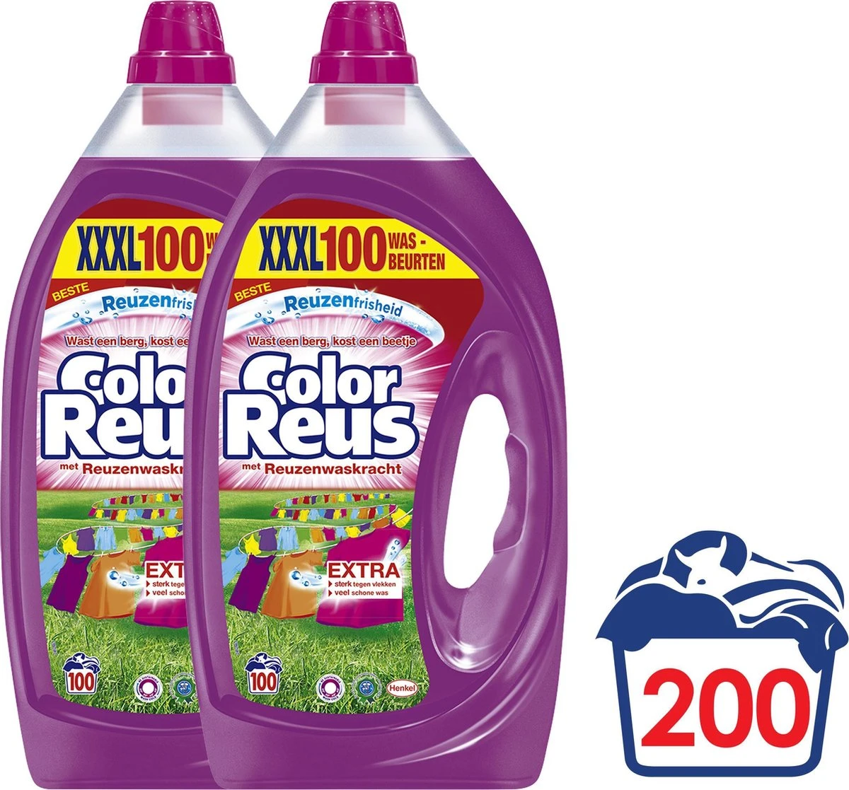 2x Witte Reus Vloeibaar Wasmiddel Color Reus 5 Liter - Image 7