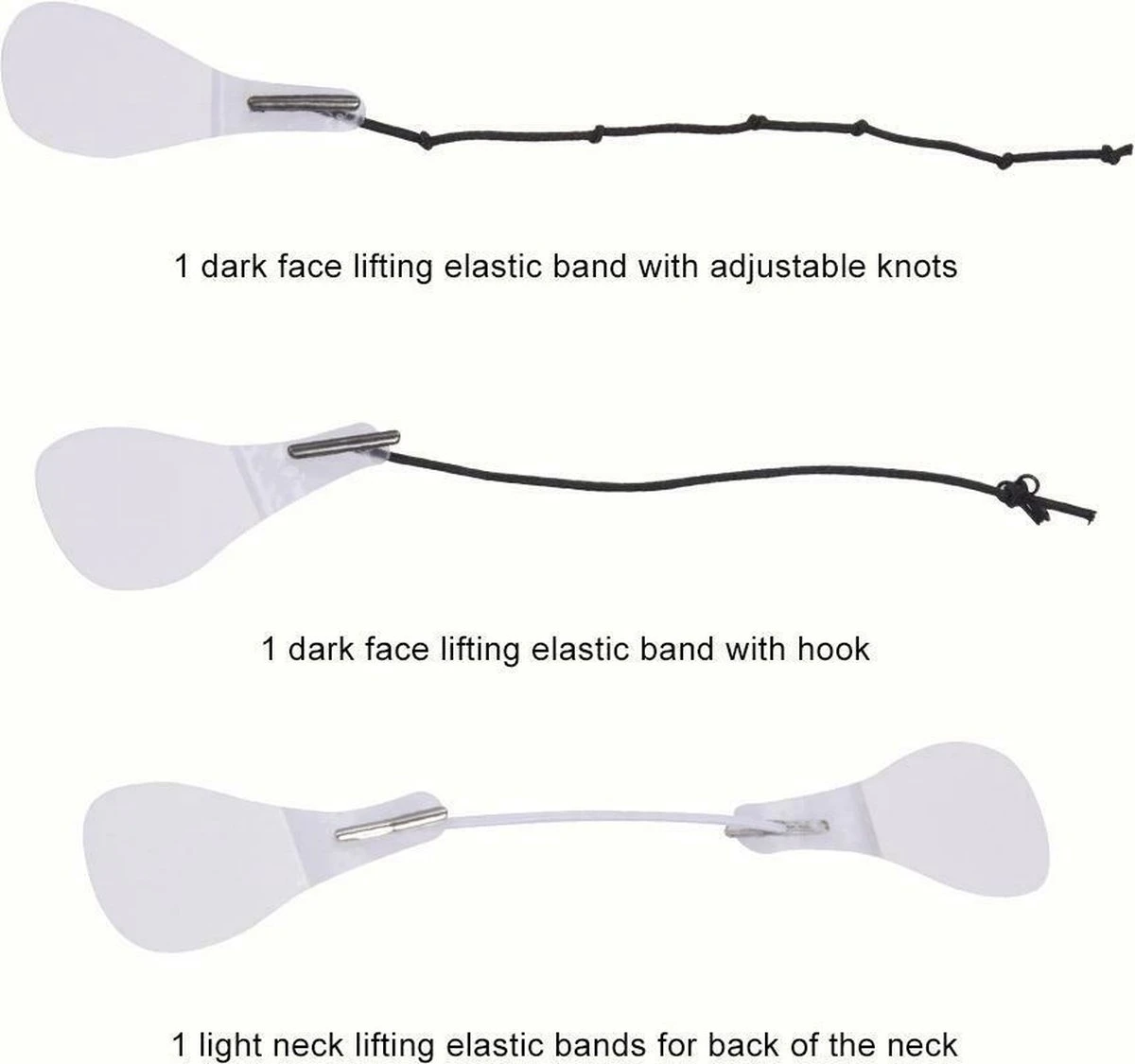 Facelift Tape - Face Tape - Gezicht Tape - Face Tape Lift - Beauty Tape - Facelift Tape Met Elastiek - 40 Stickers + 3 Verschillende Touwtjes - Image 3