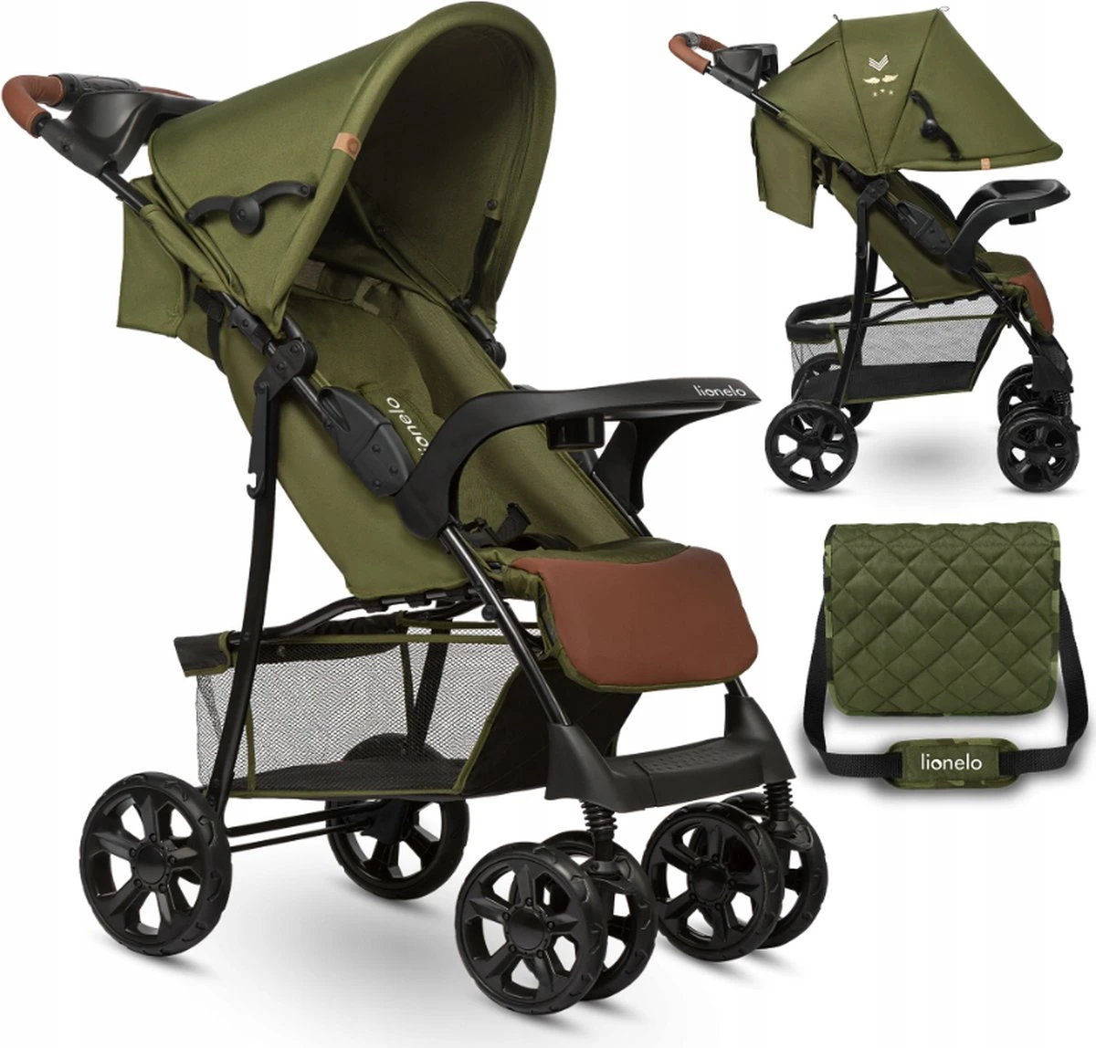 Lionelo Emma Plus - Buggy - Lichte - 5-punts Gordel - Tot 15kg