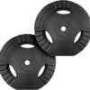 ScSPORTS® Halterschijven Set 30 Kg - 2 X 15 Kg - Gewichten Met Handgrepen - Kunststof - 30 Mm