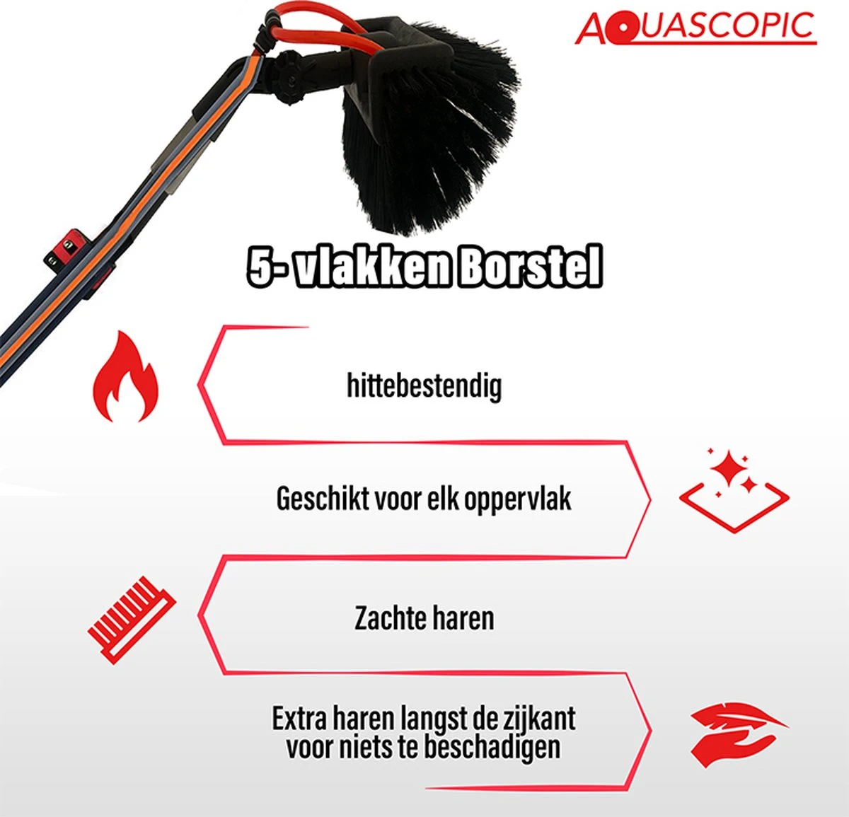 Aquascopic - Telescoopsteel Set Met Borstel - 7,2 Meter - Image 5