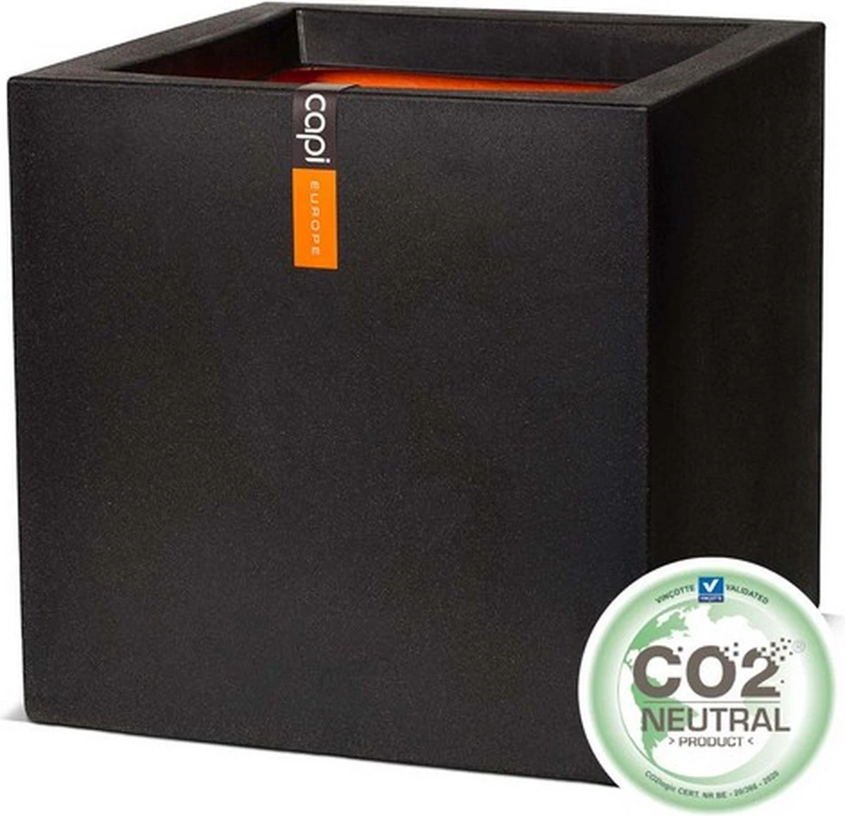 Capi Europe - Bloempot Vierkant Smooth NL - 50x50x50 - Zwart - Voor Binnen En Buiten - KBL904 - Image 14