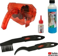 LHP Fietsketting Reiniger Apparaat 5-in-1 - Cyclon Ontvetter 250 Ml & All Weather Lube 25 Ml