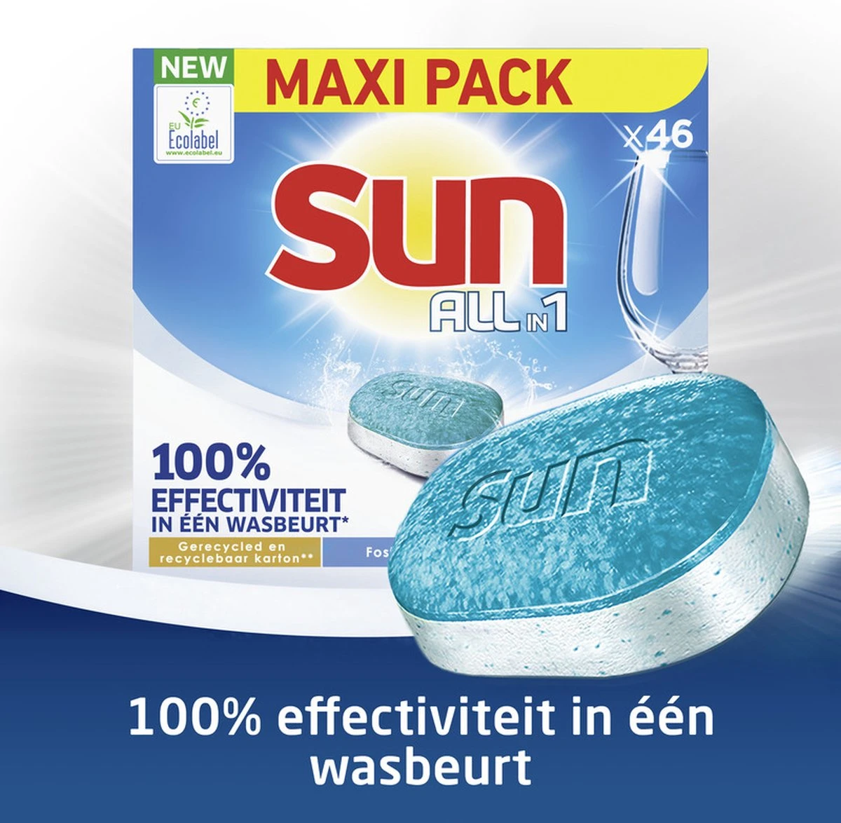 SUNĀ® Sun All-in 1 Normaal Vaatwastabletten - 276 Tabletten - Voordeelverpakking - Image 5