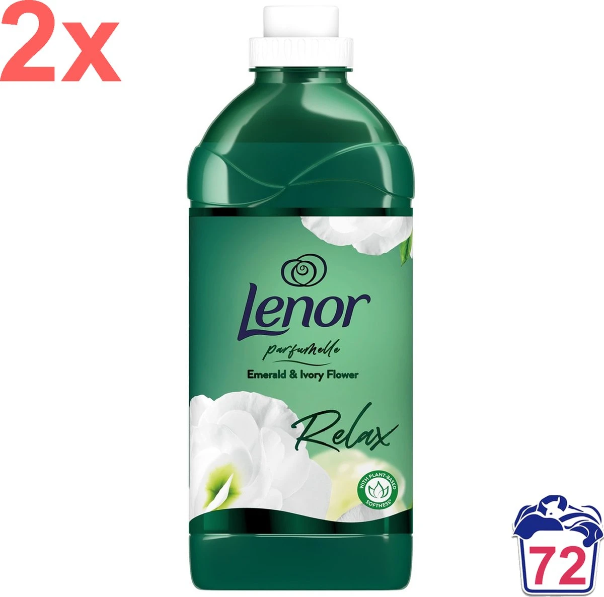 Lenor - Emerald & Lotus Flower - Wasverzachter - 2160ml - 72 Wasbeurten - Image 4