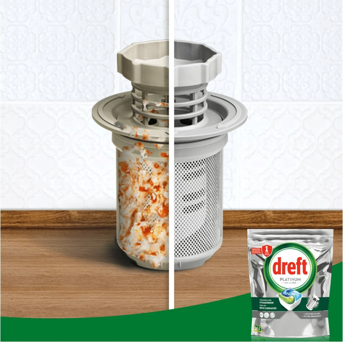 Dreft Platinum All In One Vaatwascapsules Citroen 170 Stuks - Image 4