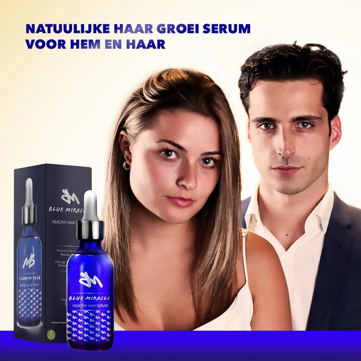 Blue Miracle Haarserum – Serum – Haargroei Serum – Haaruitval - 100% Vegan – 100 ML - Image 3