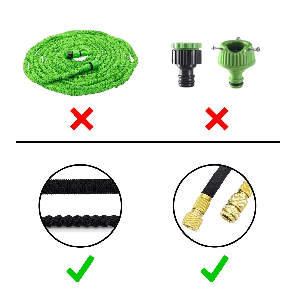 In Round Flexibele Tuinslang – 22,5 Meter – Sproeikop, Tuinslanghouder - Image 2