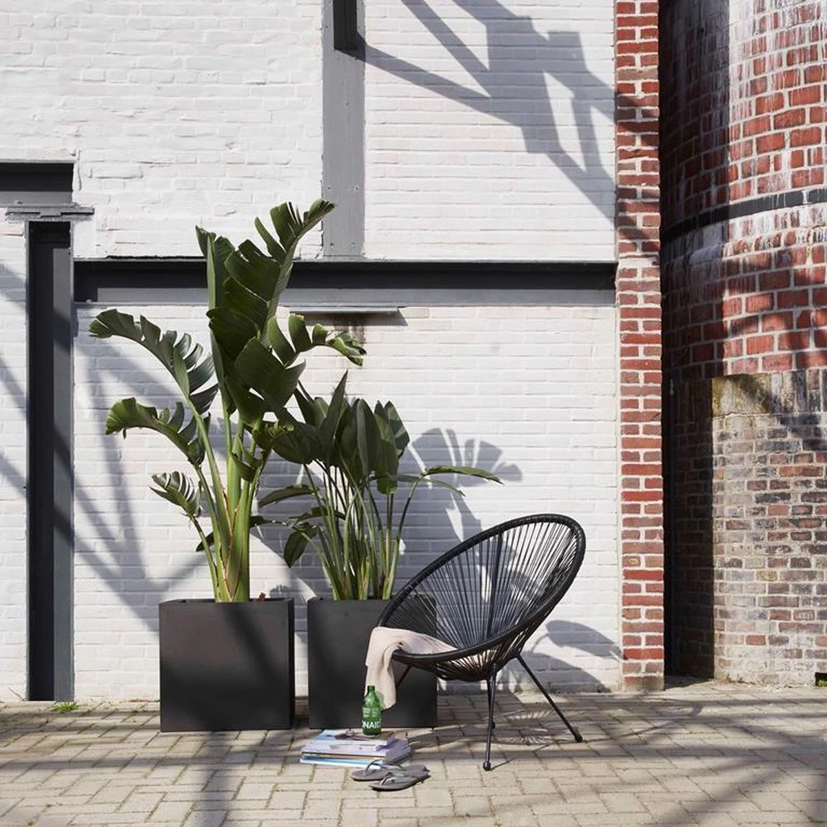 Capi Europe - Bloempot Vierkant Smooth NL - 50x50x50 - Zwart - Voor Binnen En Buiten - KBL904 - Image 3