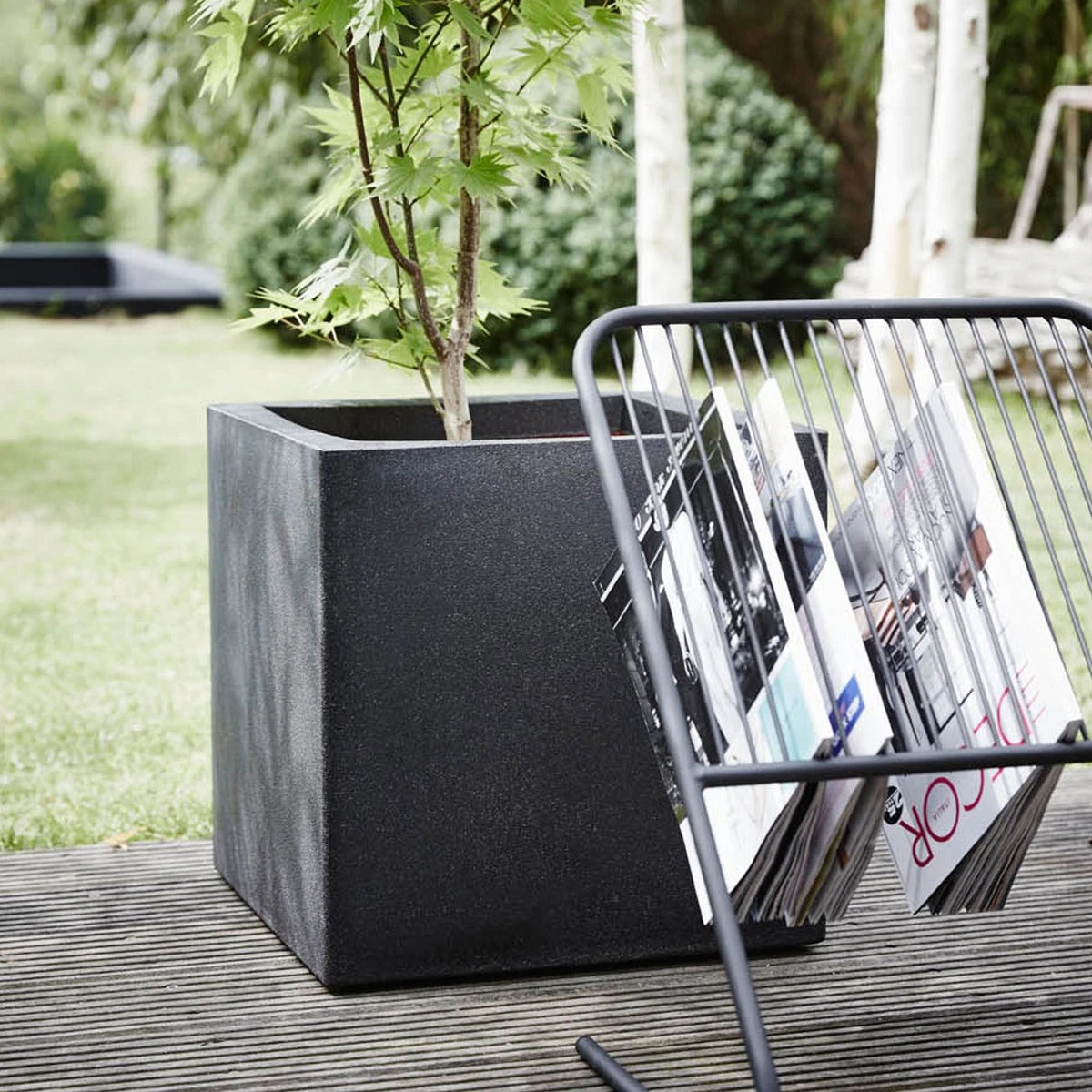 Capi Europe - Bloempot Vierkant Smooth NL - 50x50x50 - Zwart - Voor Binnen En Buiten - KBL904 - Image 19