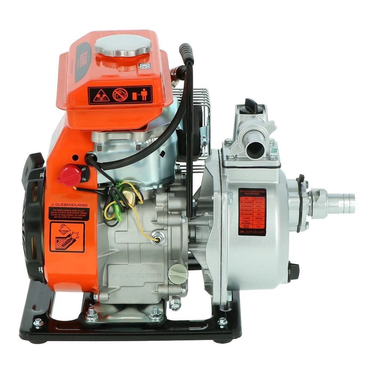 Kibani Waterpomp 8.000 Liter P/uur - 98 Cc / 1.5 PK 4-takt Benzine Motor - 4000 Toeren/Minuut - Doorstroming 8 M³ P/uur - Tuinpomp - Image 9