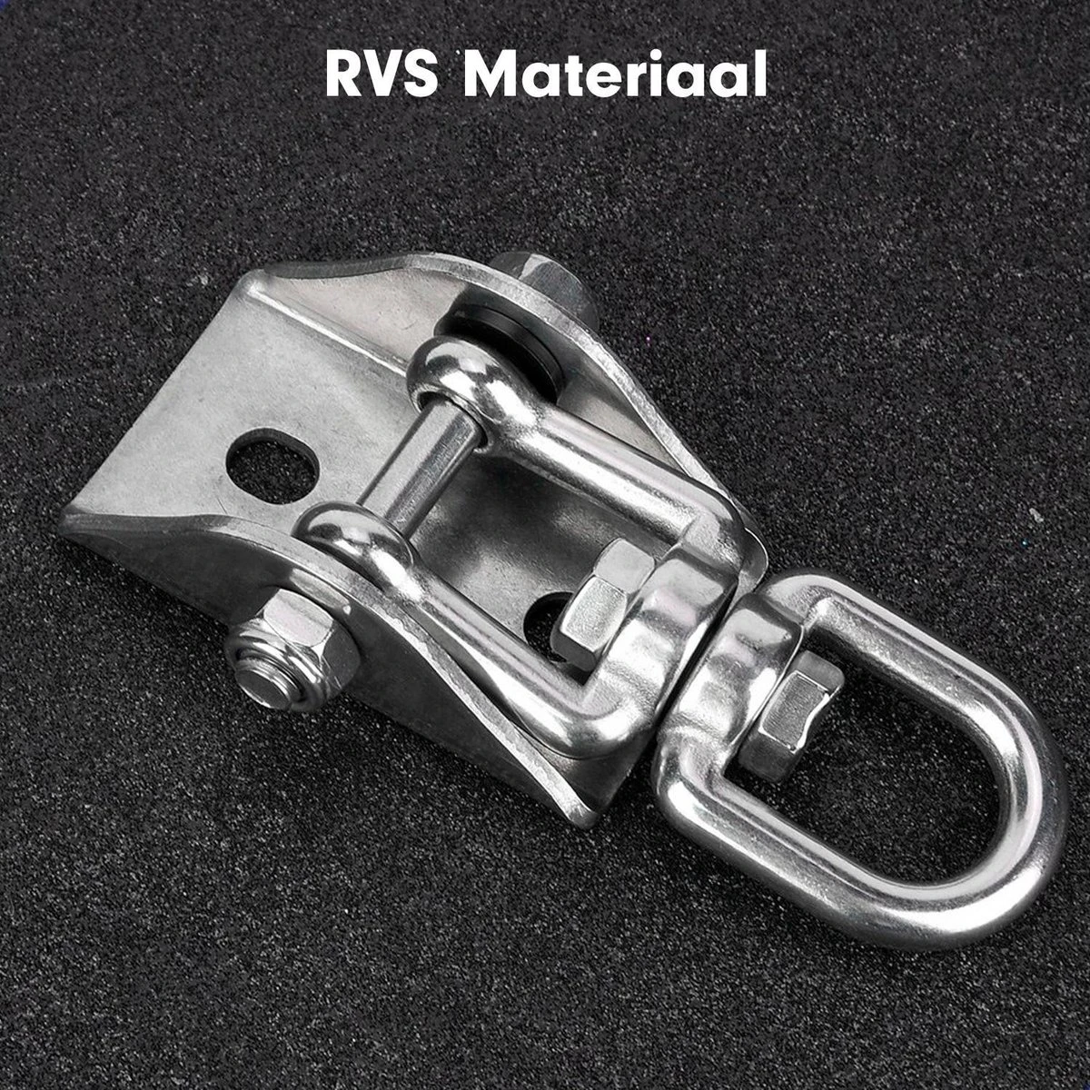 Luxe Ophangsysteem - 180° Schommelen, 360° Roteerbaar - Plafondhaak - Ophanghaak - Hangstoel Buiten - Hangstoel Binnen – Schommelstoel - Schommel - Bokszakken - RVS - Nederlandse Handleiding - - Image 3