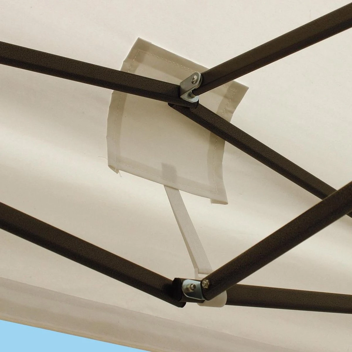 LifeGoods Partytent - 3x3 M - Zijwanden - Easy Up - Opvouwbaar - Waterdicht - Draagtas Met Wieltjes - Beige - Image 12