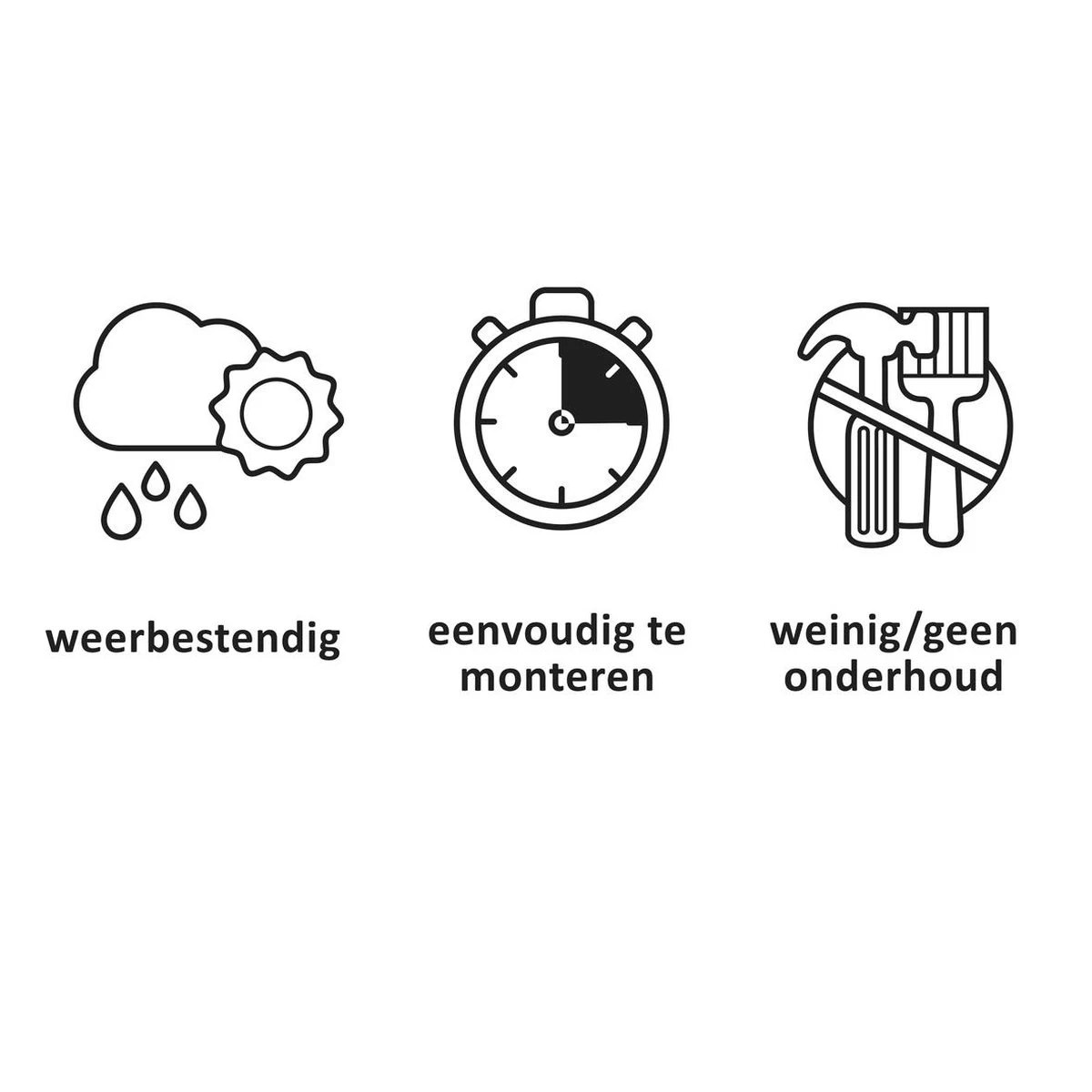 Keter Montero Tuinbank - 3-personen - 150x62,5x89cm – Grafiet - Image 12