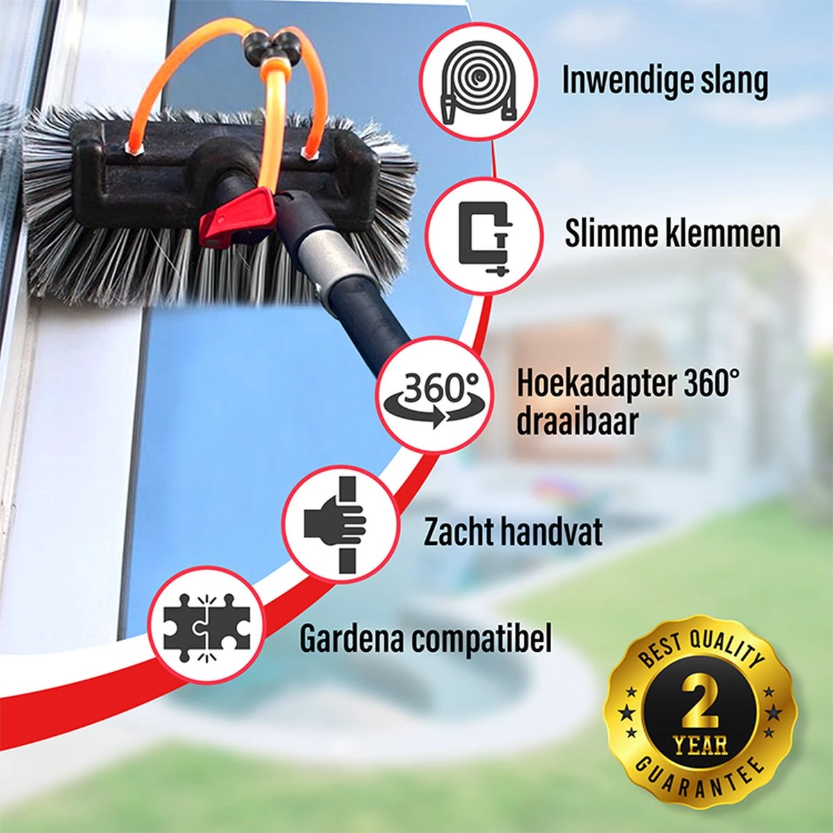 Aquascopic - Telescoopsteel Set Met Borstel - 7,2 Meter - Image 3