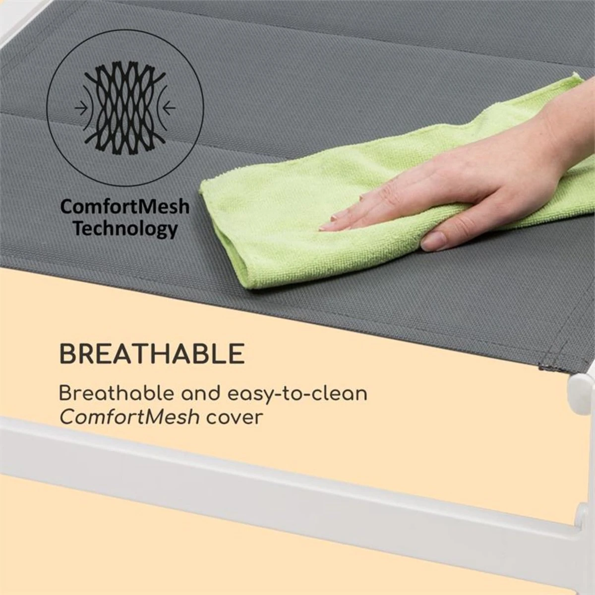 Blumfeldt Renazzo Lounge Ligstoel - Ligbed Voor De Tuin - Aluminium Tuinstoel - 6 Standen - Waterafstotend - Bekleding Van 70 % Pvc En 30 % Polyetheen - Grijs - Image 7