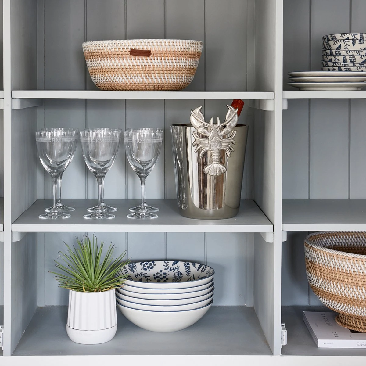 Riviera Maison Plantenbak Rond, Bloempot Met Ribbel - RM Let It Grow Planter - Wit - Porselein - Maat S - Image 5