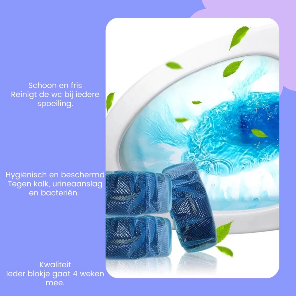 Merkloos Toiletblokjes Voor Inbouwreservoirs – WC-blokjes – Toiletblokken In Een Voordeelverpakking – 30 Stuks - Image 2