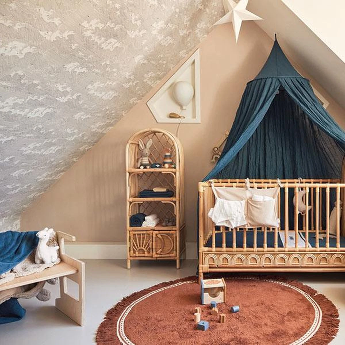 Jollein Baby Deken Ledikant 100x150cm Basic Knit - Jeans Blue - Image 19