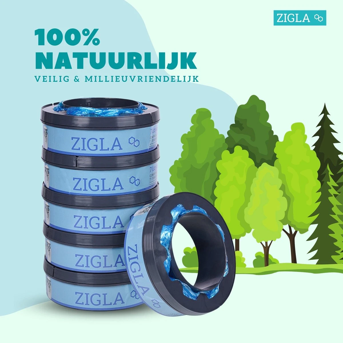Zigla – 6x Luieremmer Navulling – Navulcassette - Geschikt Voor Tommee Tippee Sangenic Tec - Image 9