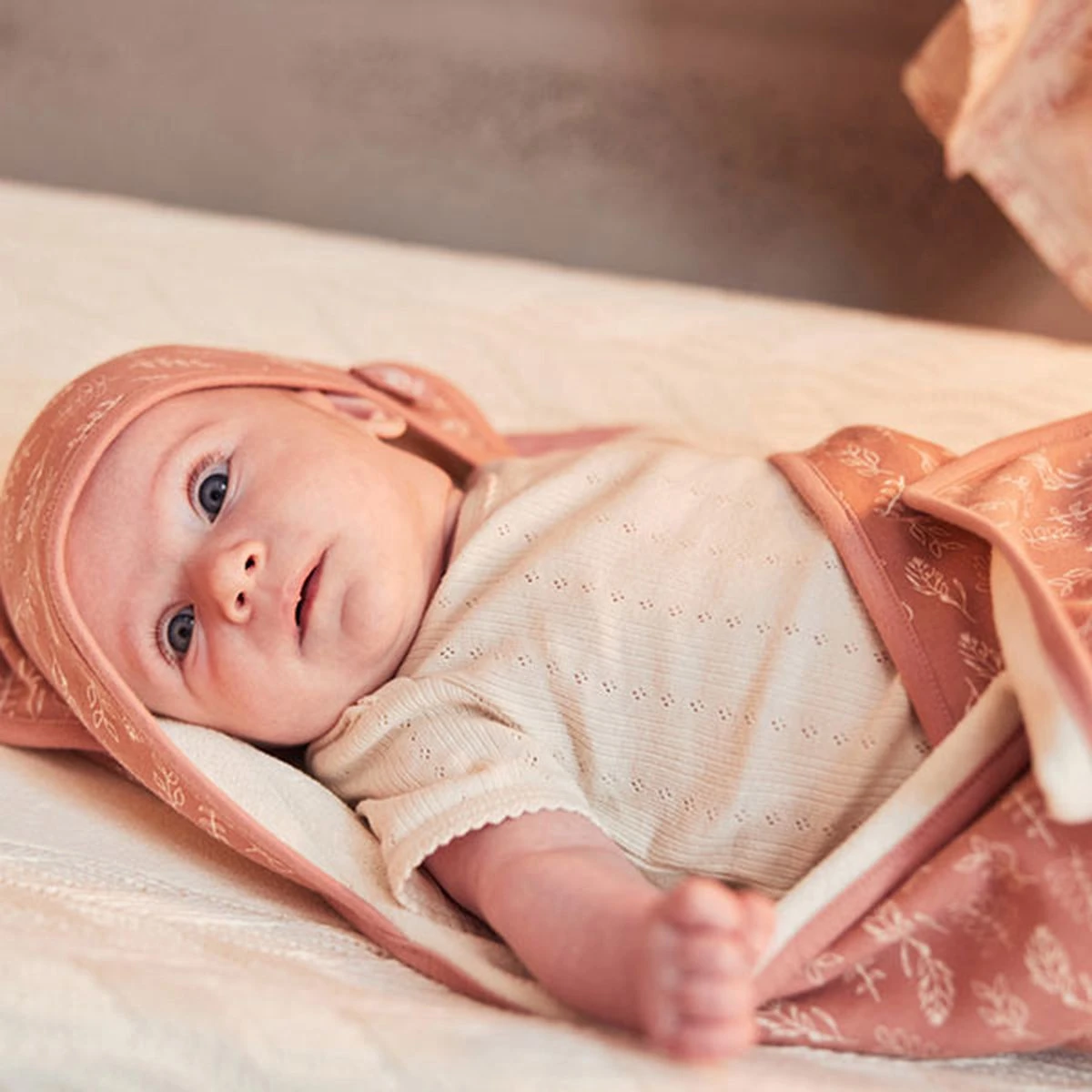 Jollein Badcape Meadow 75x75cm - Rosewood - Image 9