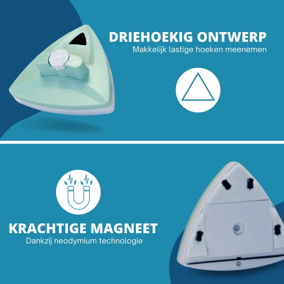 Hoopy Pro™ Magnetische Raamwasser - Magnetische Raamwasser Voor Dubbel Glas - Ruitenreiniger - Ramenwasser - Image 2