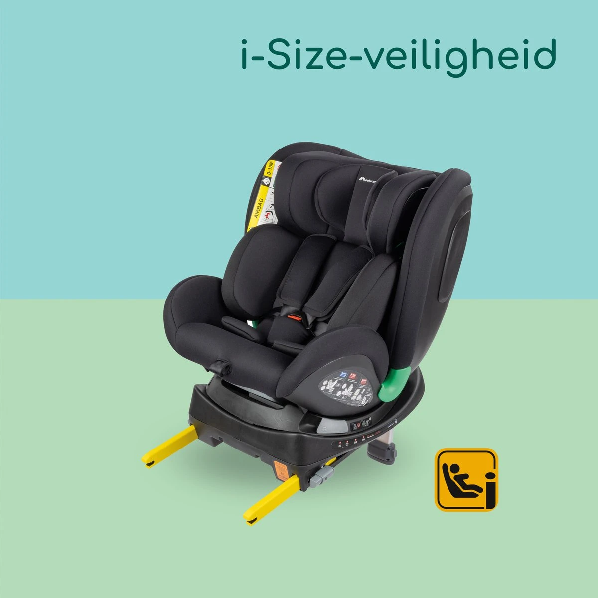 Bebeconfort EvolveFix Plus I-Size - Autostoel - Black Mist - Vanaf De Geboorte Tot 12 Jaar - Image 7