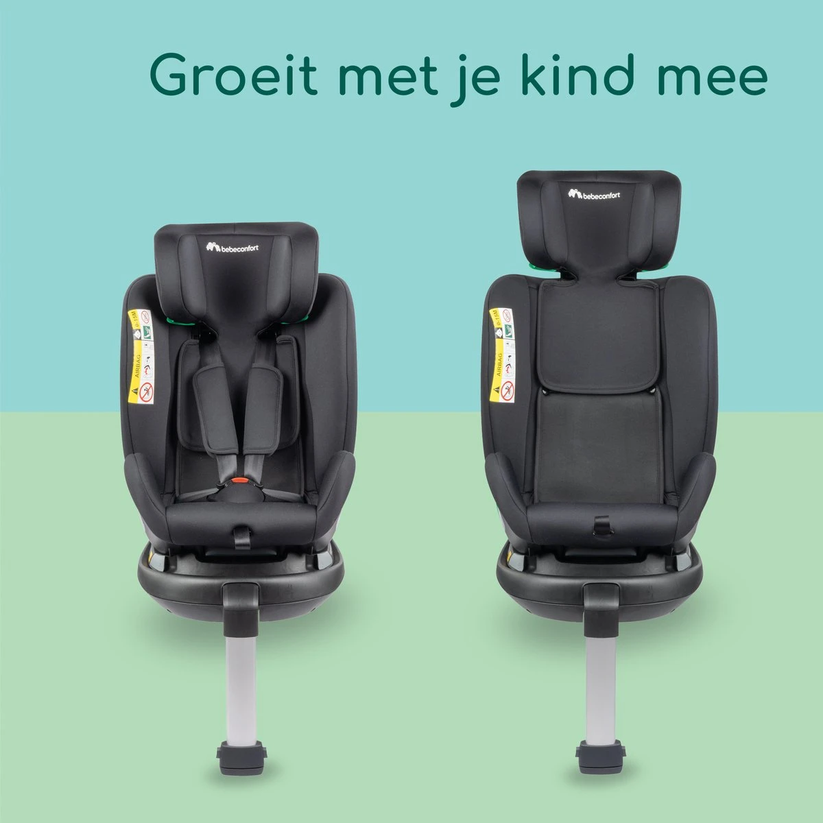 Bebeconfort EvolveFix Plus I-Size - Autostoel - Black Mist - Vanaf De Geboorte Tot 12 Jaar - Image 11